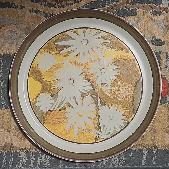 VINTAGE MIKASA 'INDIAN SUMMER' STONE KRAFT DINNER PLATES SET OF 2 - Picture 3 of 14